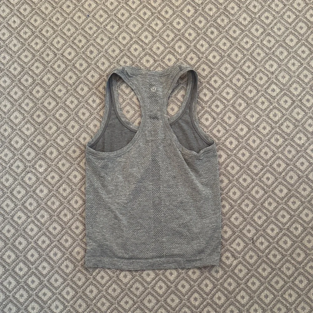 Lululemon Gray Racerback Tank - Picture 2 of 2